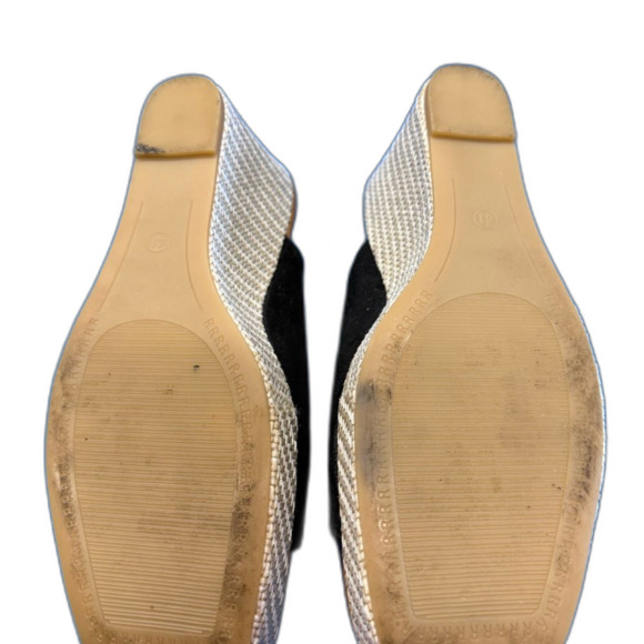 Black Wedge espadrilles platform Sandals size 41 -1” platform and 4” heel - Picture 7 of 9